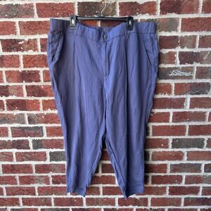 Torrid Blue Lyocell Linen Pants Plus Size 24